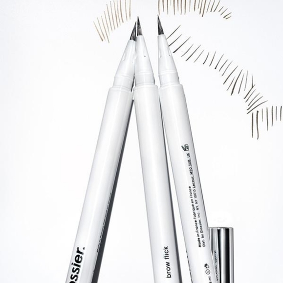 Glossier Other - NWT Glossier Brow Flick in Brown w Pink Makeup Bag